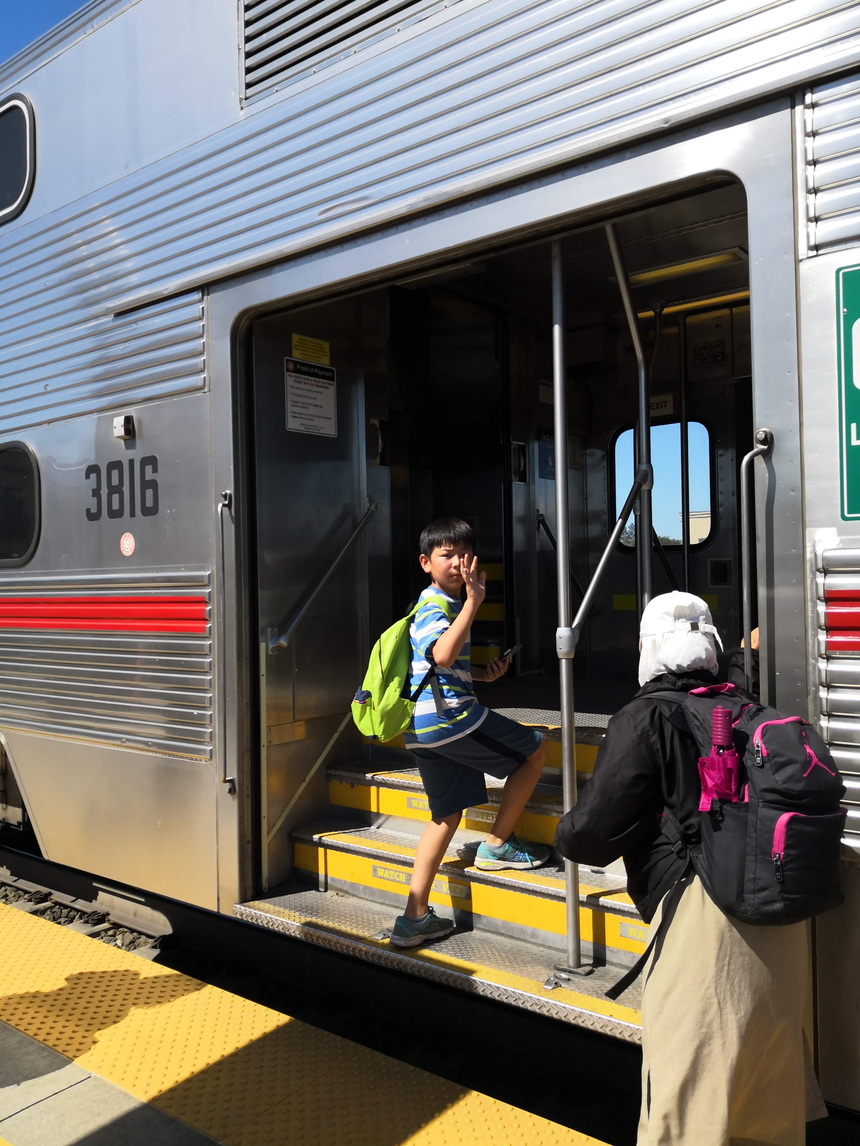 First train ride alone